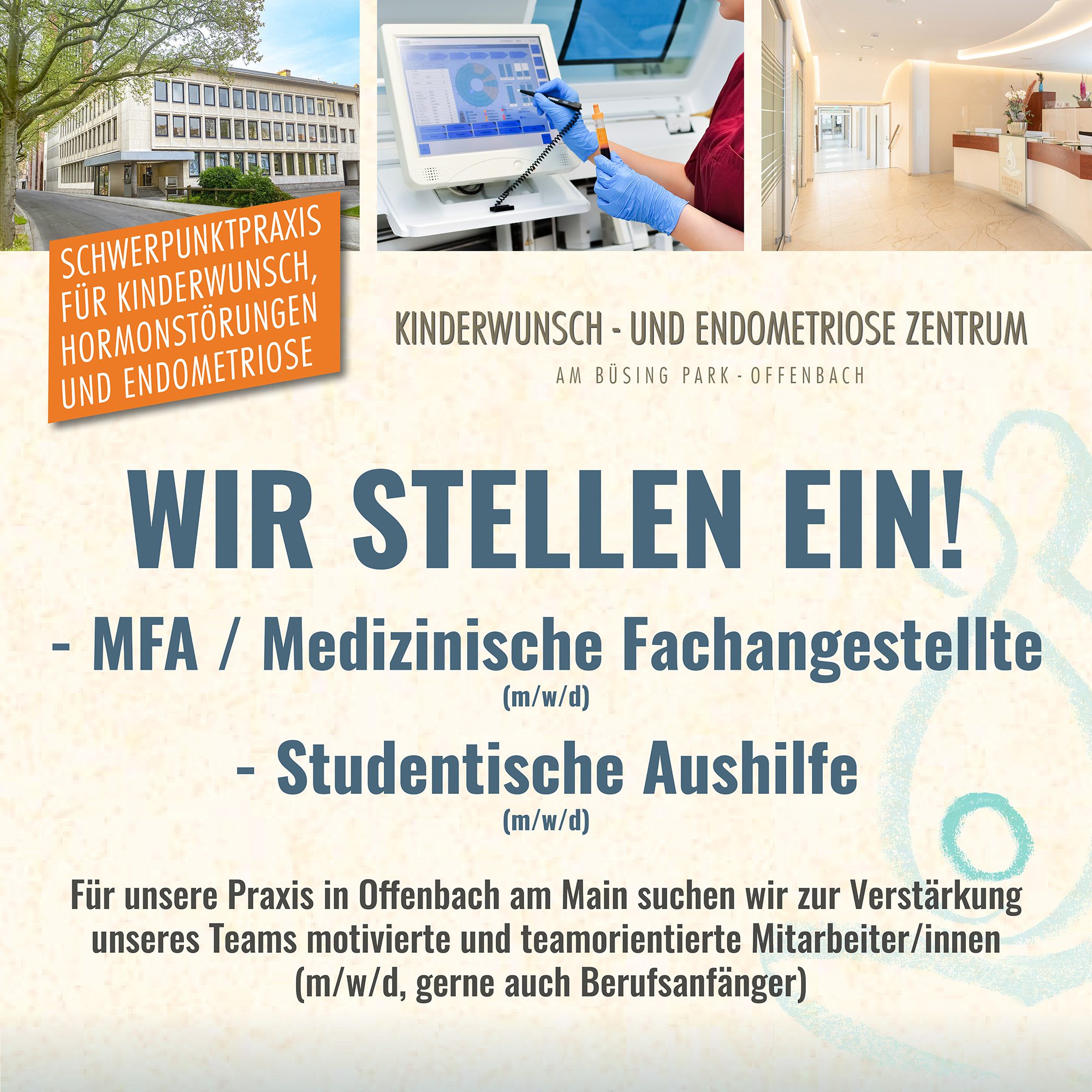 WIR STELLEN EIN Kinderwunschzentrum Offenbach