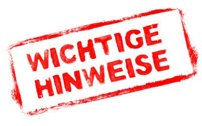 Wichtige Hinweise