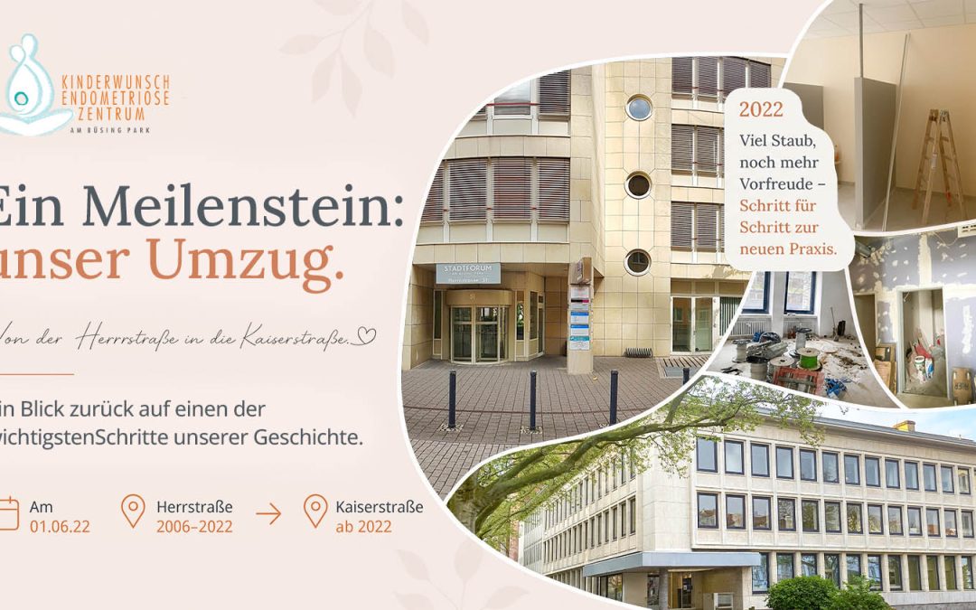 Meilenstein: Der Umzug